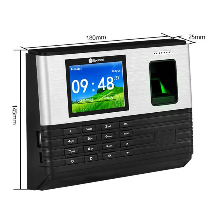 Realand AL355 Fingerprint Time Attendance with 2.8 inch Color Screen & ID Card Function & WiFi, AL355 Realand AL355 Fingerprint Time Attendance with 2.8 inch Color Screen & ID Card Function & WiFi, AL355